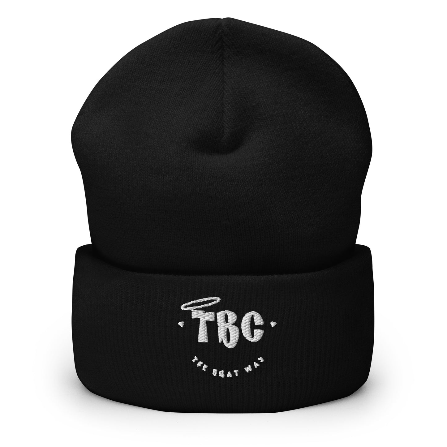 TBC Cuffed Beanie (white)