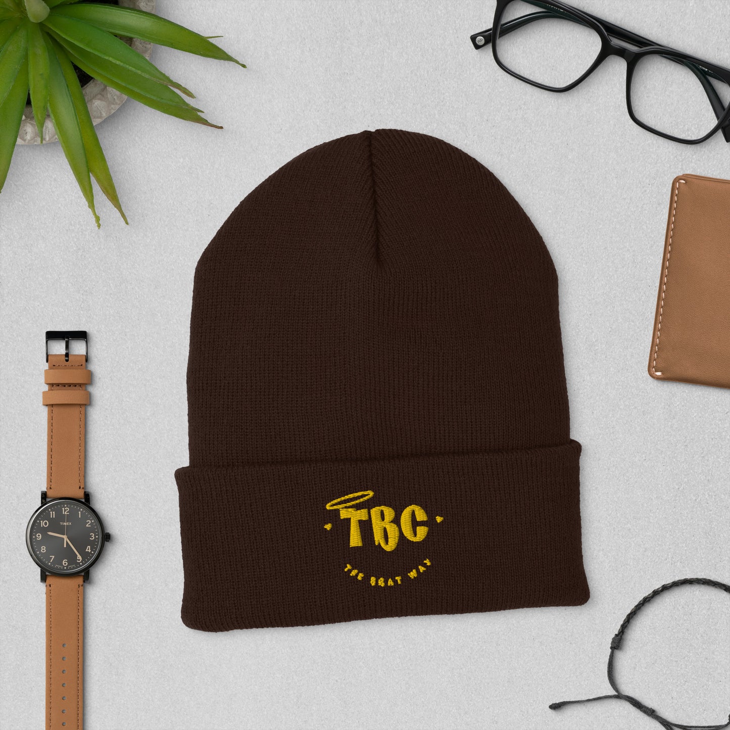 TBC Cuffed Beanie (gold)