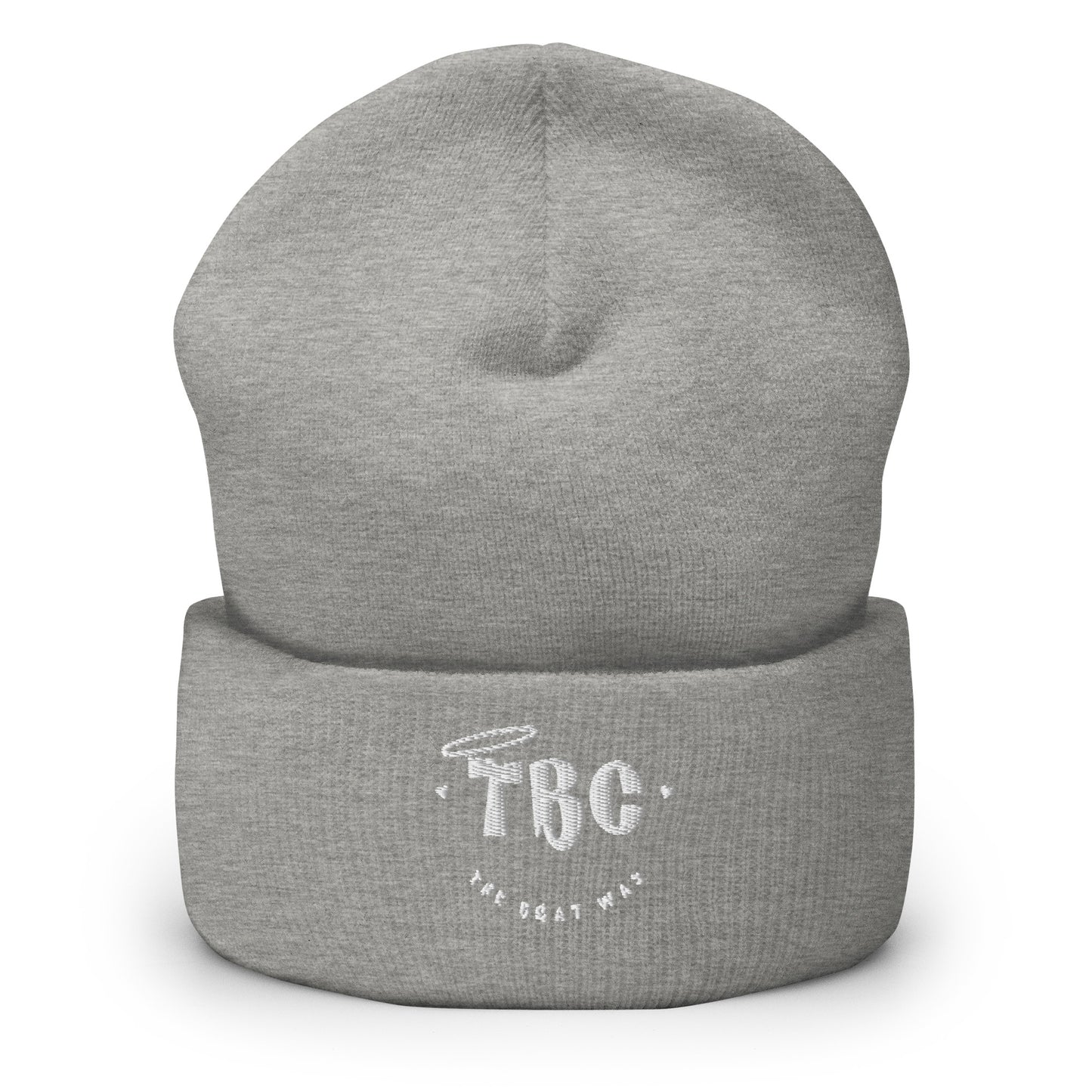 TBC Cuffed Beanie (white)