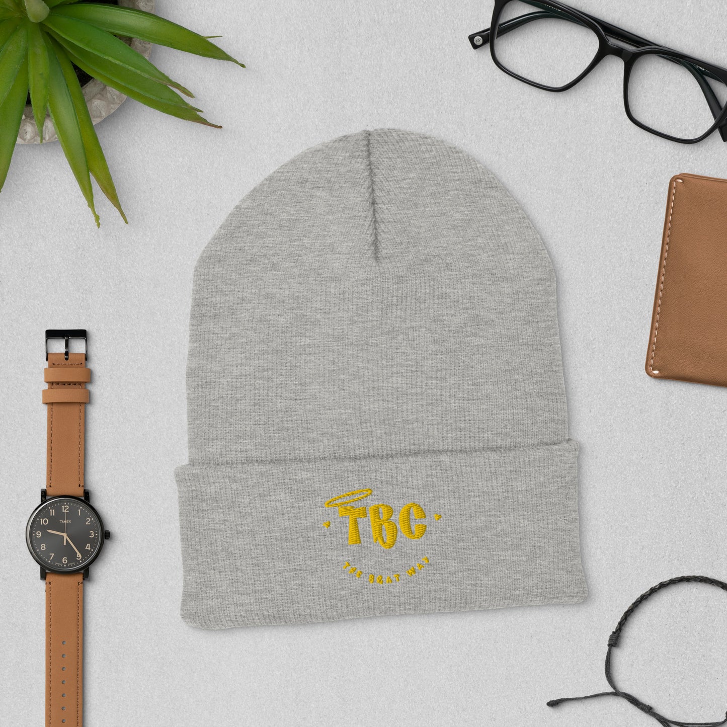 TBC Cuffed Beanie (gold)