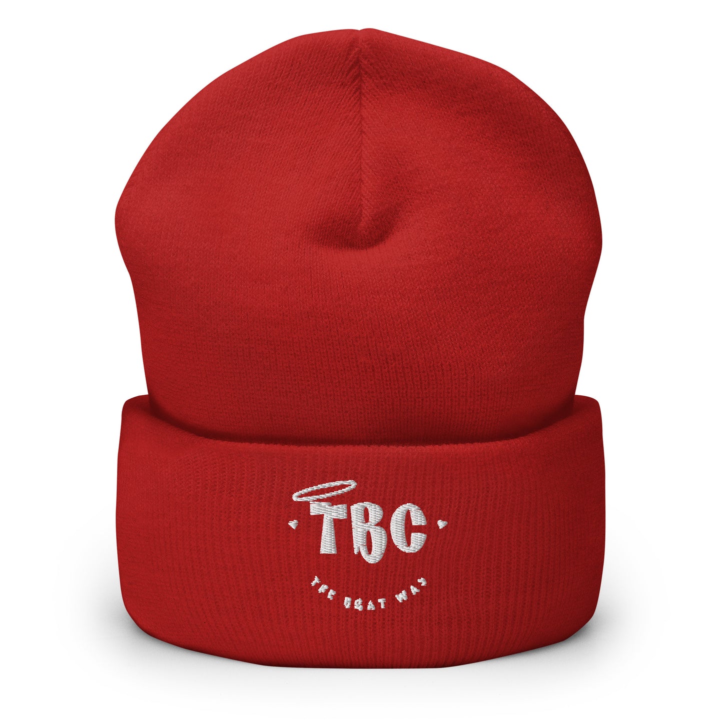 TBC Cuffed Beanie (white)