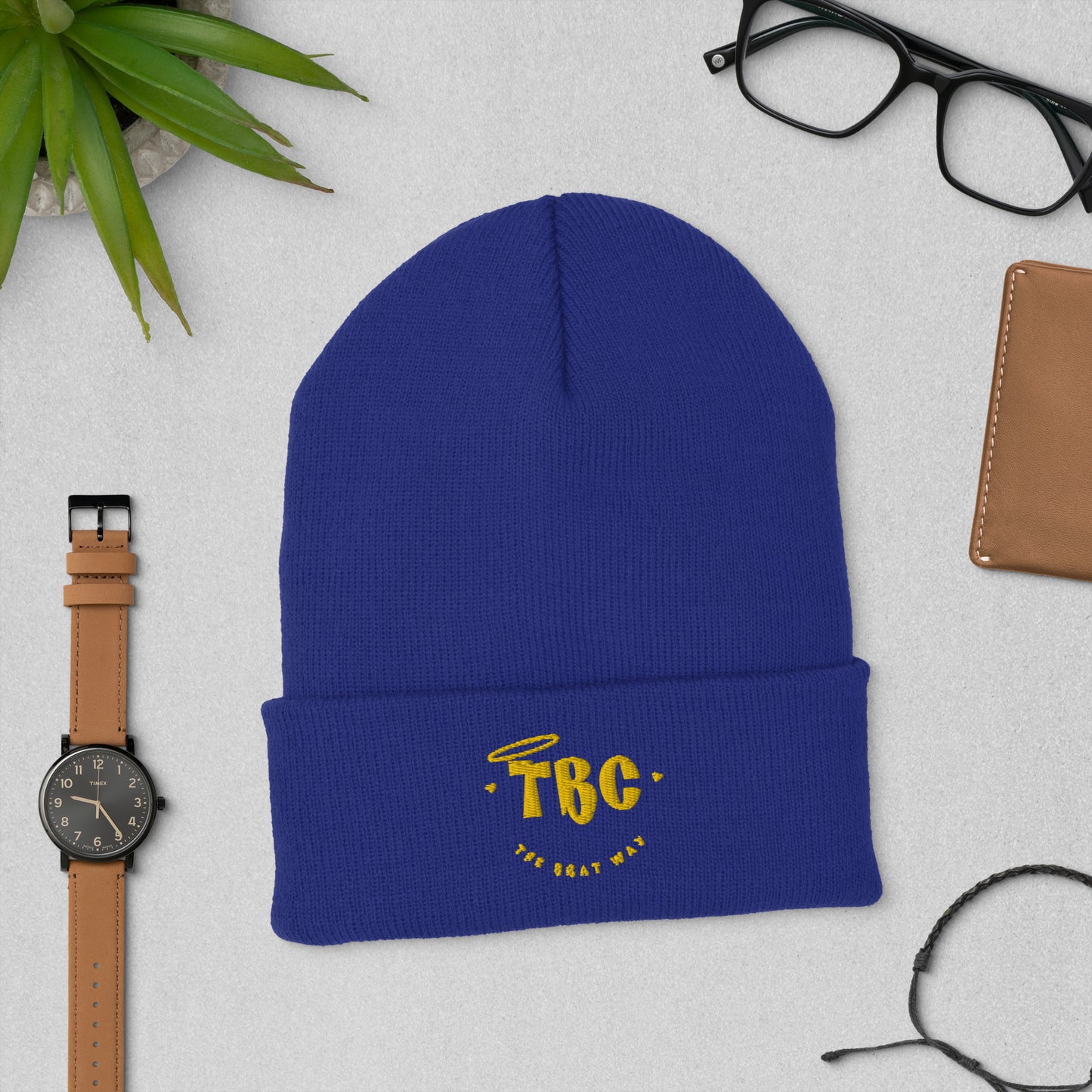 TBC Cuffed Beanie (gold)