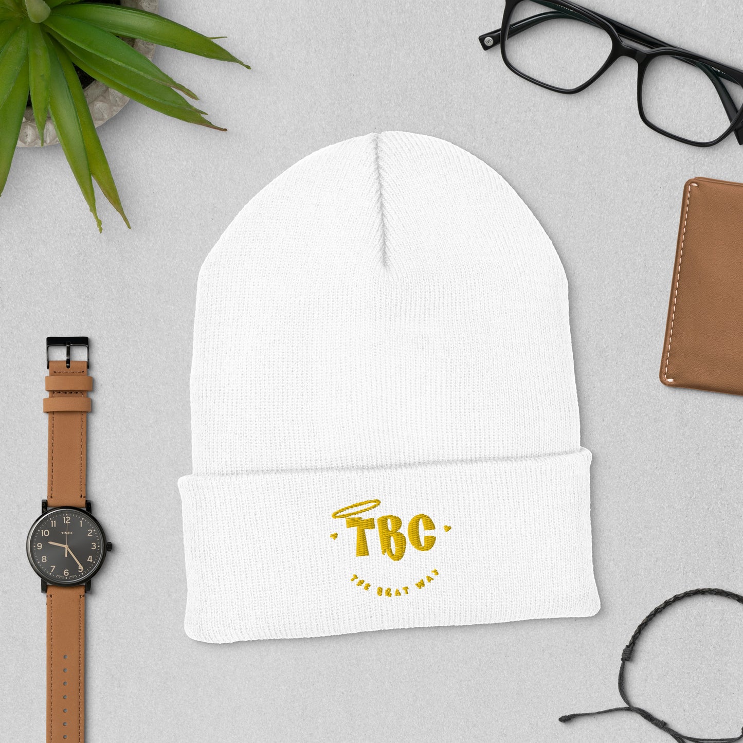 TBC Cuffed Beanie (gold)