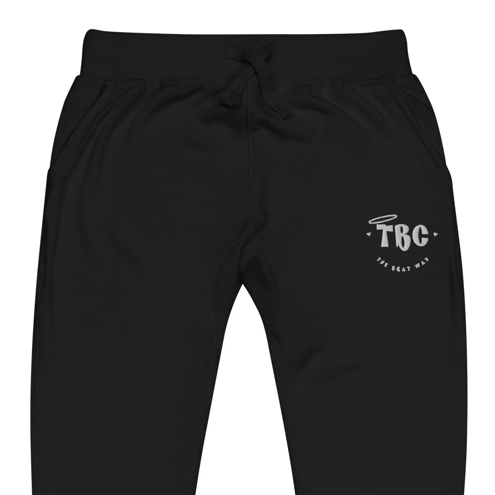 TBC fleece sweatpants (white)