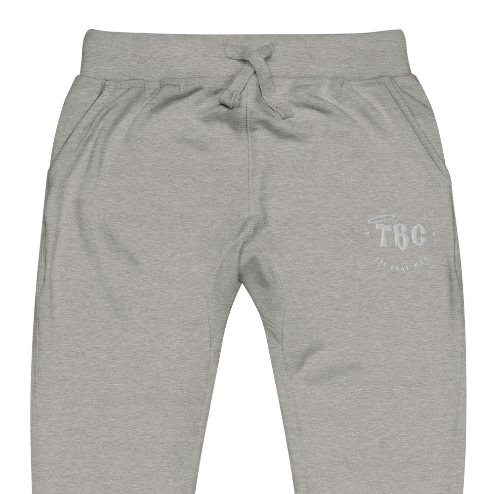 TBC fleece sweatpants (white)