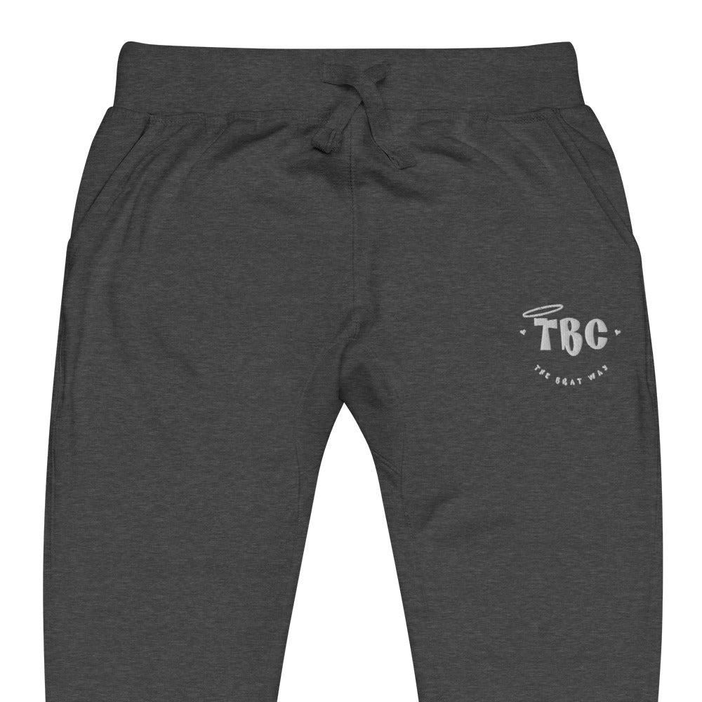 TBC fleece sweatpants (white)