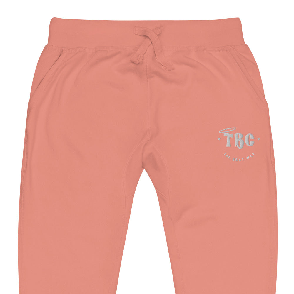 TBC fleece sweatpants (white)