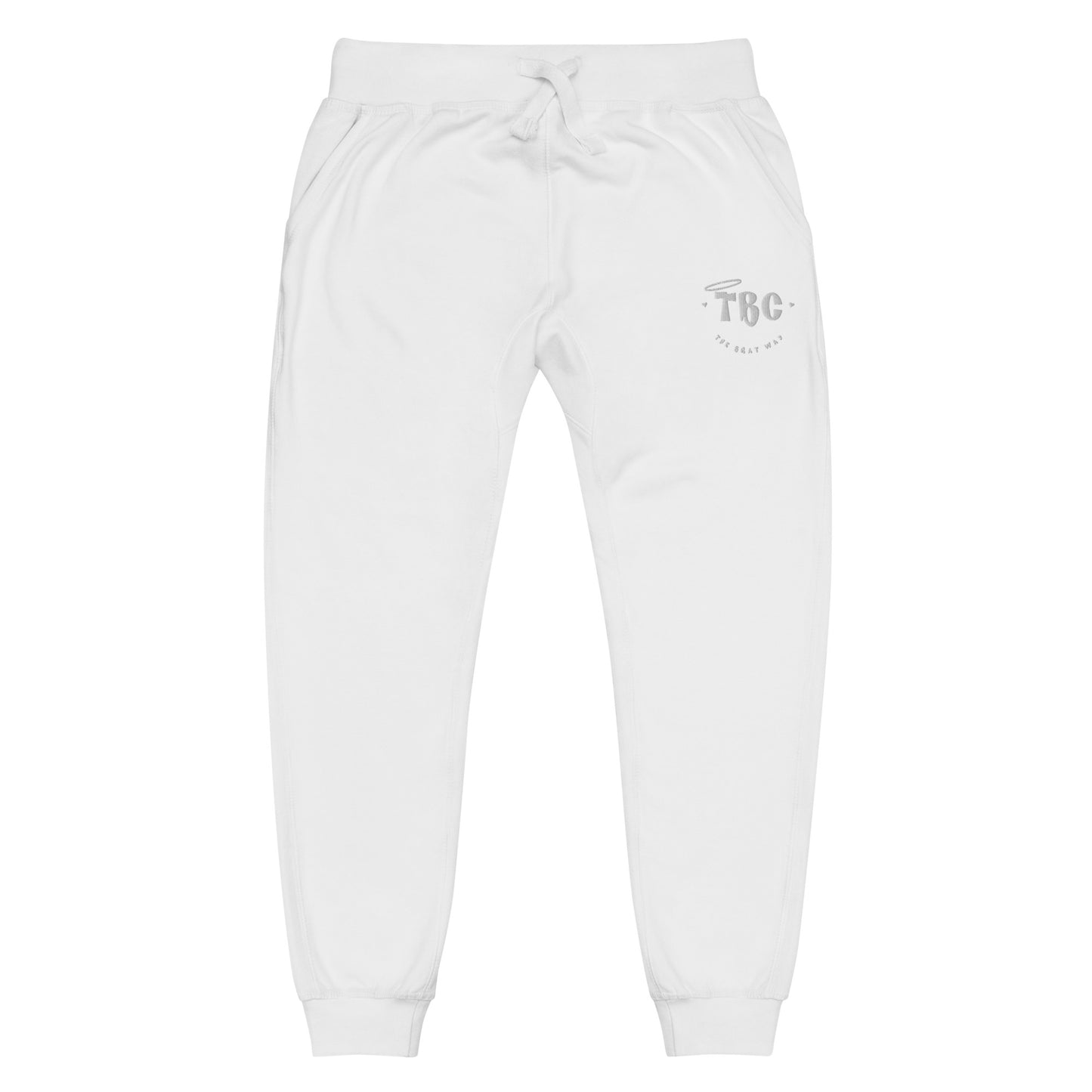 TBC fleece sweatpants (white)